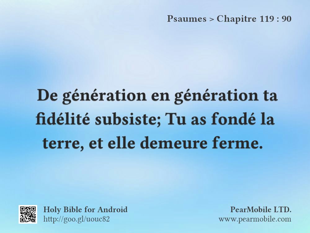 Psaumes, Chapitre 119:90
